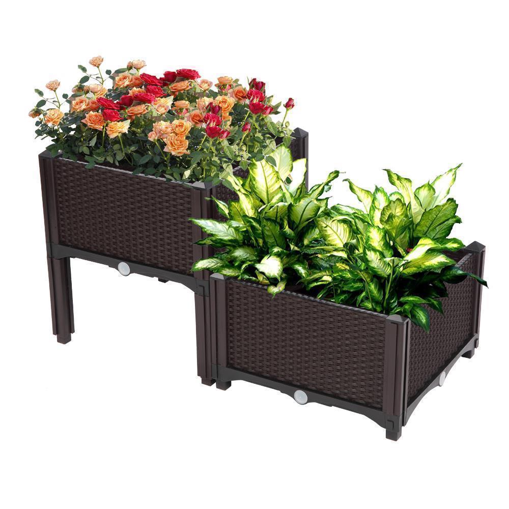 2 Colors DIY Planting Vegetable Plant Flower Herb Care Garden Bed Planter Box - Picture 14 of 18