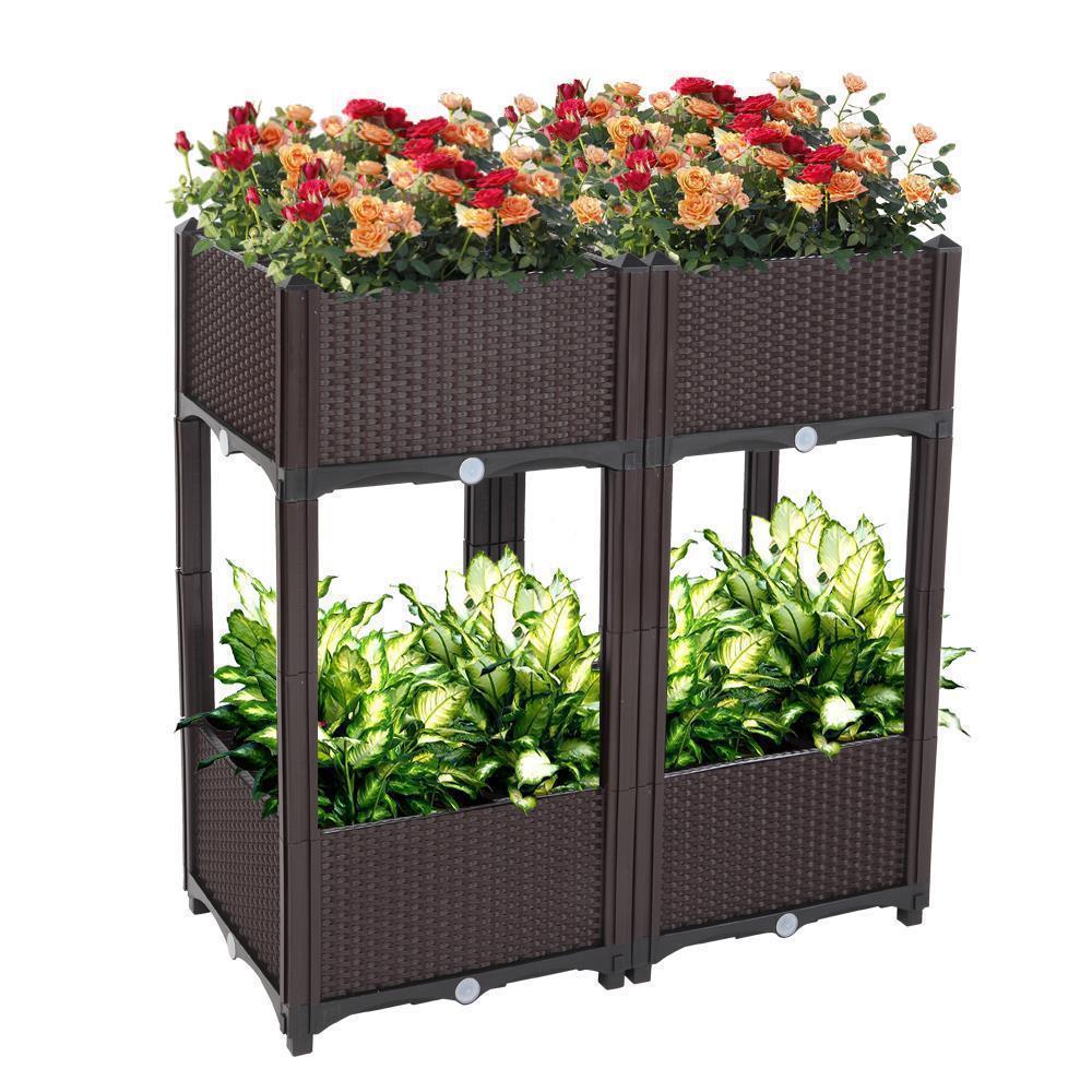 2 Colors DIY Planting Vegetable Plant Flower Herb Care Garden Bed Planter Box - Picture 13 of 18