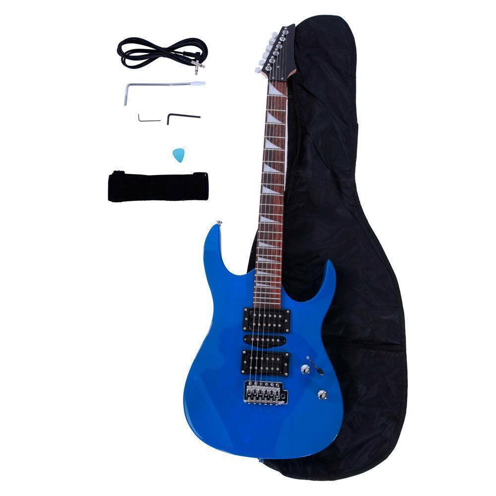 Right Handed 170 Style 6 Colors Electric Guitar +Strap+ Cord+ Gigbag+ Picks - Picture 8 of 26