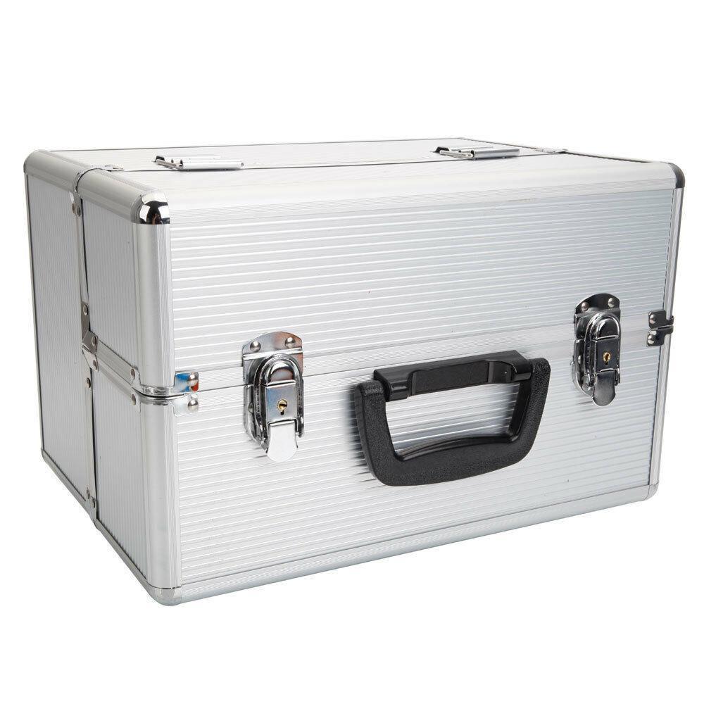 Aluminum 4 in1 Rolling Makeup Trolley Train Case Box Organizer Salon Cosmetic - Picture 4 of 11