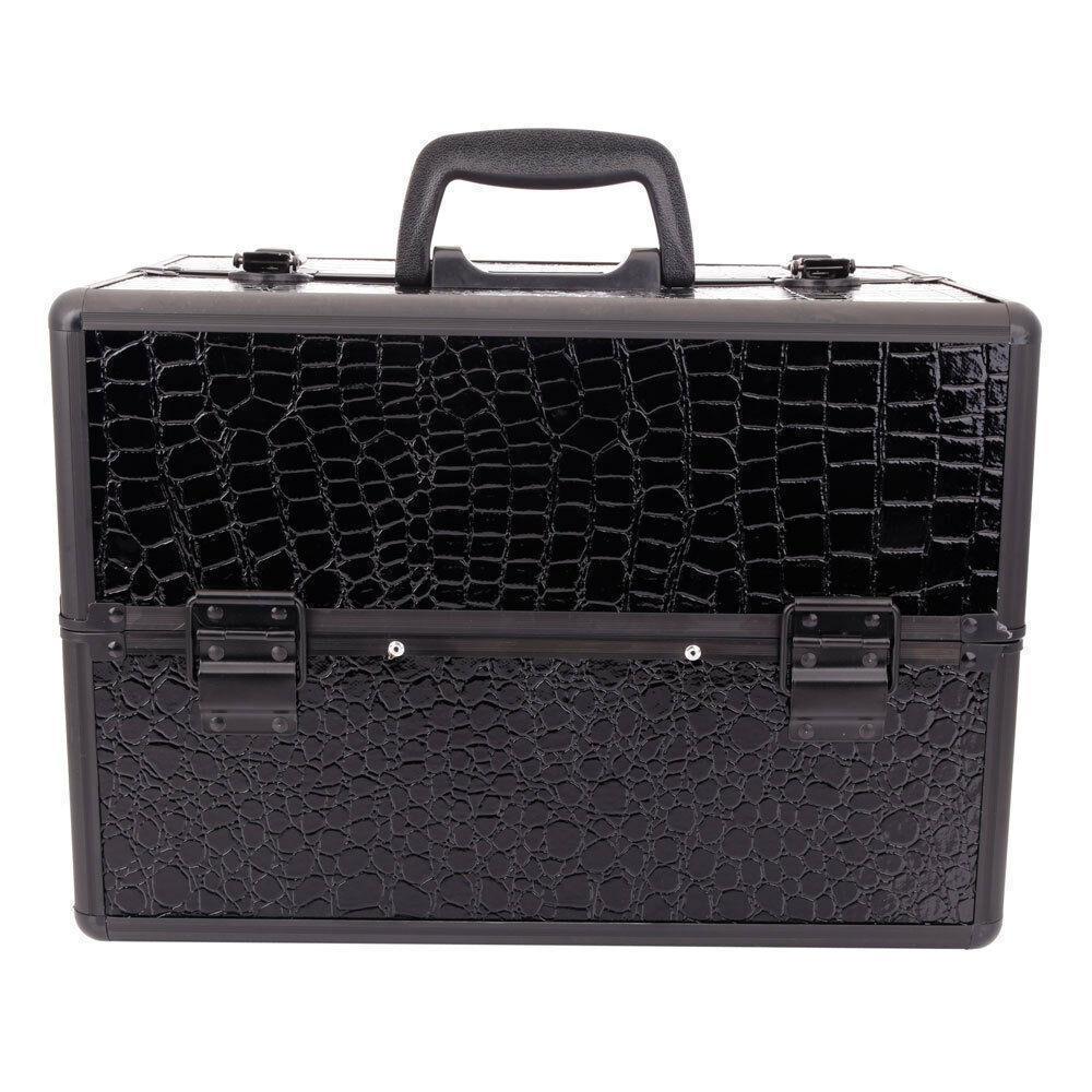 Aluminum 4 in1 Rolling Makeup Trolley Train Case Box Organizer Salon Cosmetic - Picture 2 of 11