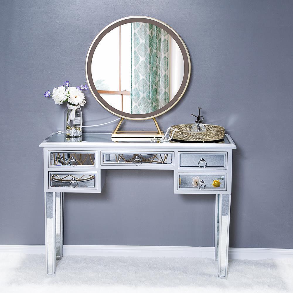 Mirrored Bedroom Furniture Sets Dresser Nightstand Chests Dressers Vanity Table - Picture 17 of 19