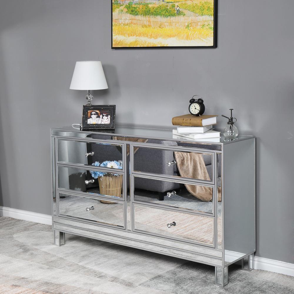 Mirrored Bedroom Furniture Sets Dresser Nightstand Chests Dressers Vanity Table - Picture 11 of 19