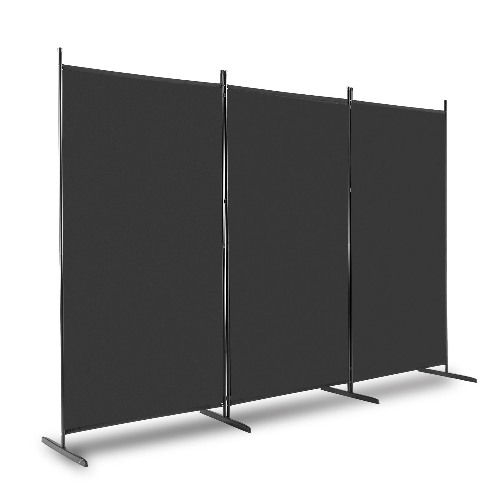 102x71 inch Room Divider 3 Panel Privacy Screens Home Office Folding Steel - Picture 9 of 14
