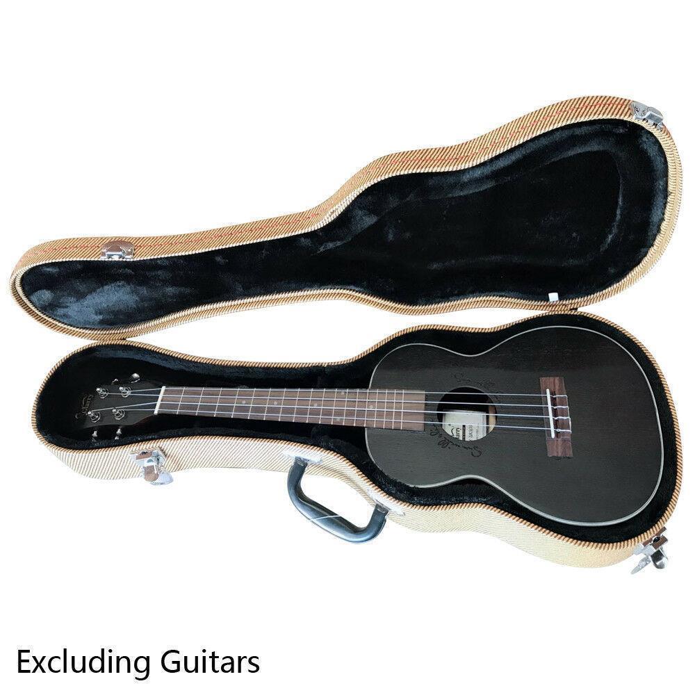 New 26" Artificial Leather Hard Shell Lockable Carrying Case Yellow/Black/Brown