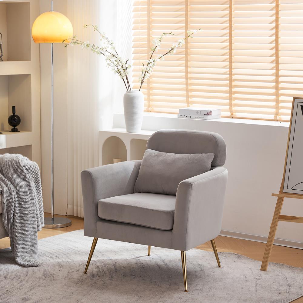 Modern Comfy Leisure Accent Chair with Ottoman for Living Room Bedroom
