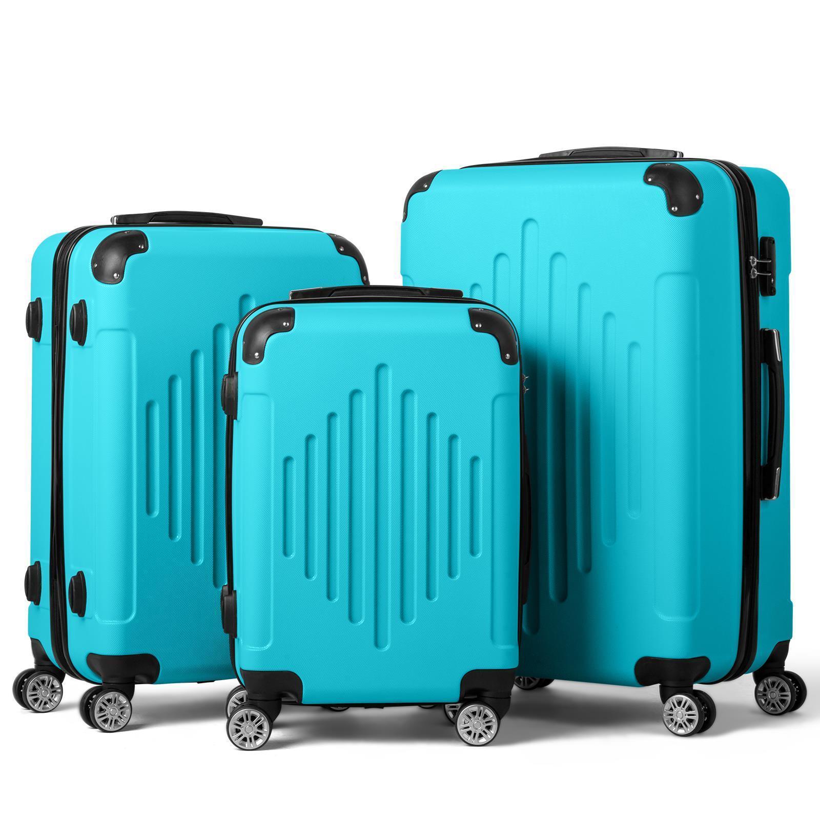 Suitcase Set 3 Piece 20" 24" 28" Luggage Set Carry On Hardside Luggage TSA Lock - Picture 24 of 24