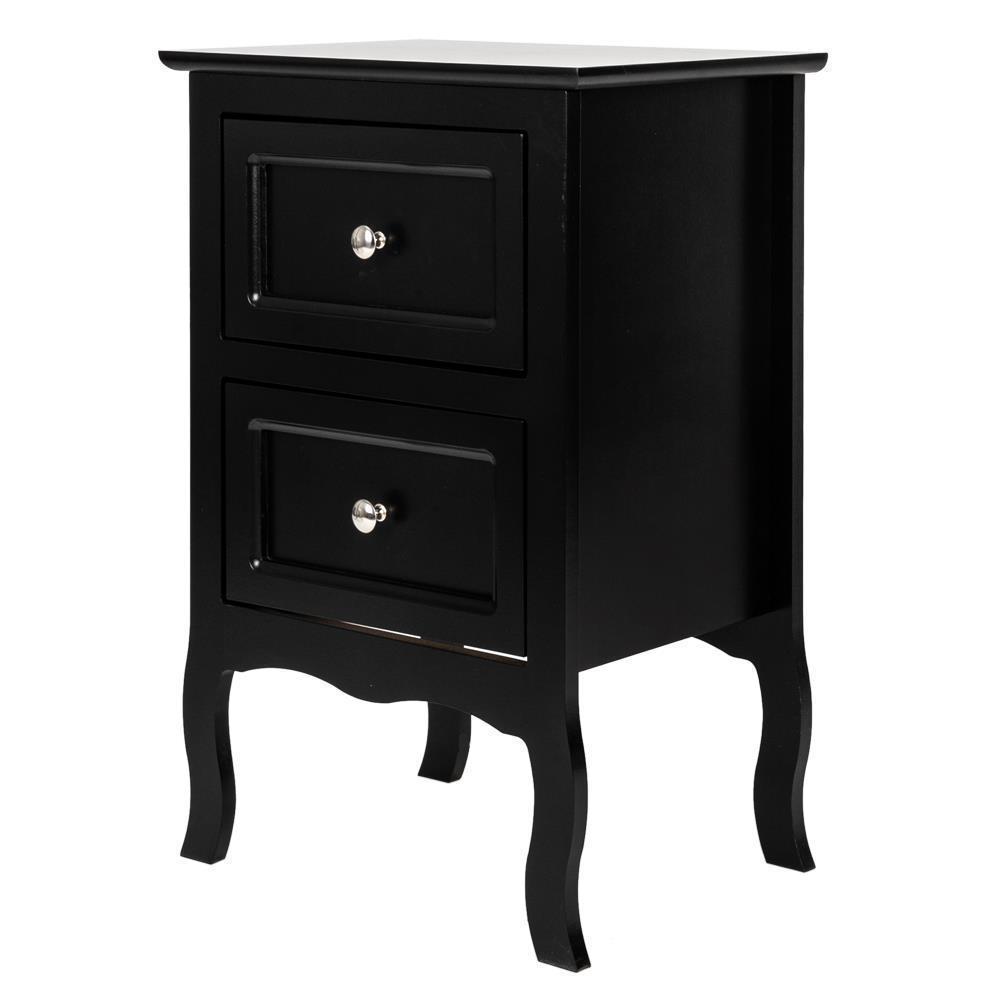 2 Drawer Bedroom Nightstand Bed Side Lamp Table Coffee Storage Home Display - Picture 8 of 11