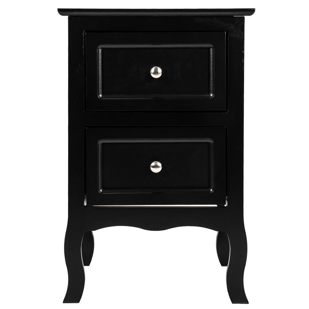 2 Drawer Bedroom Nightstand Bed Side Lamp Table Coffee Storage Home Display - Picture 7 of 11
