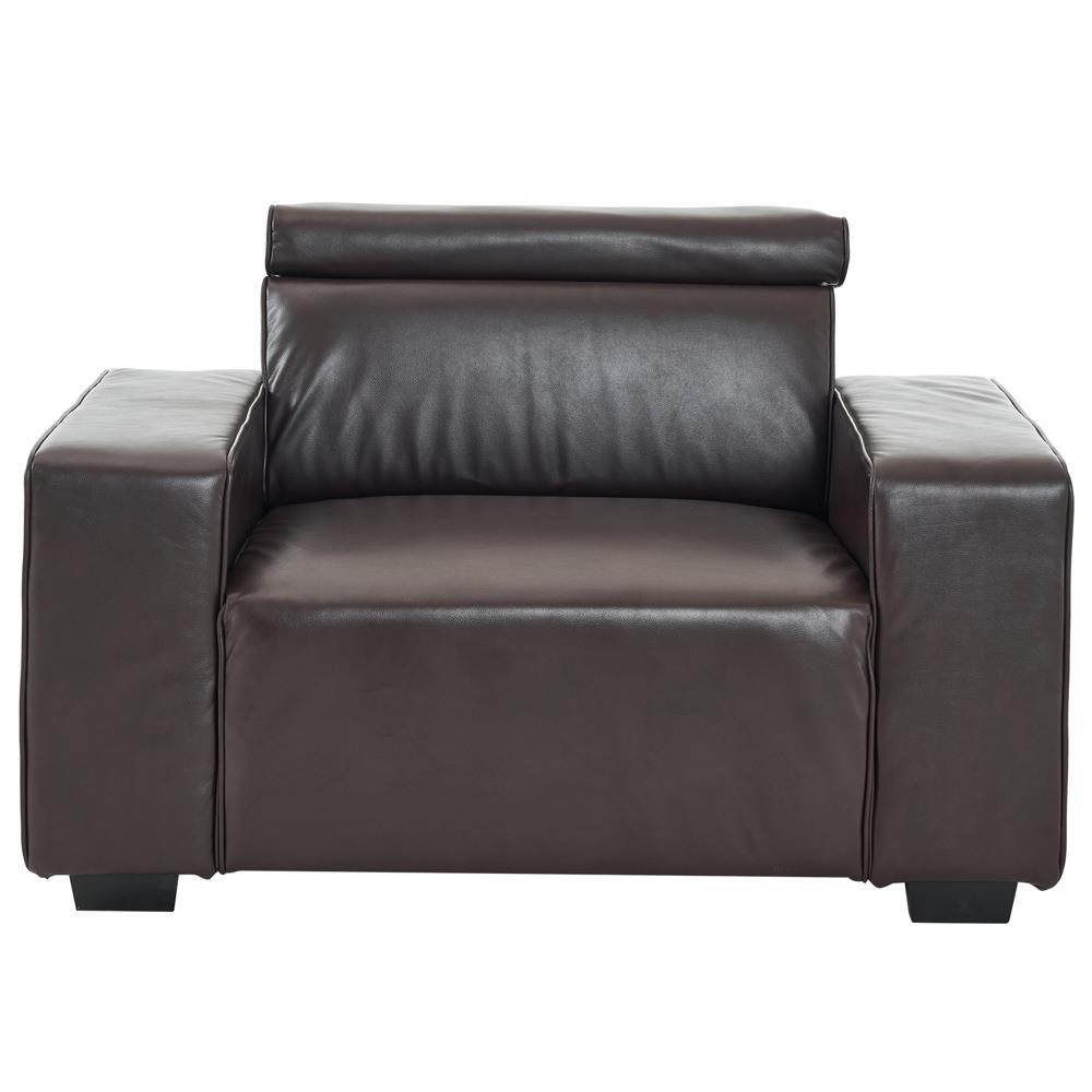 Single Sofa Couch Arm Chair Accent Adjustable Headrest for Living Room - Picture 20 of 23