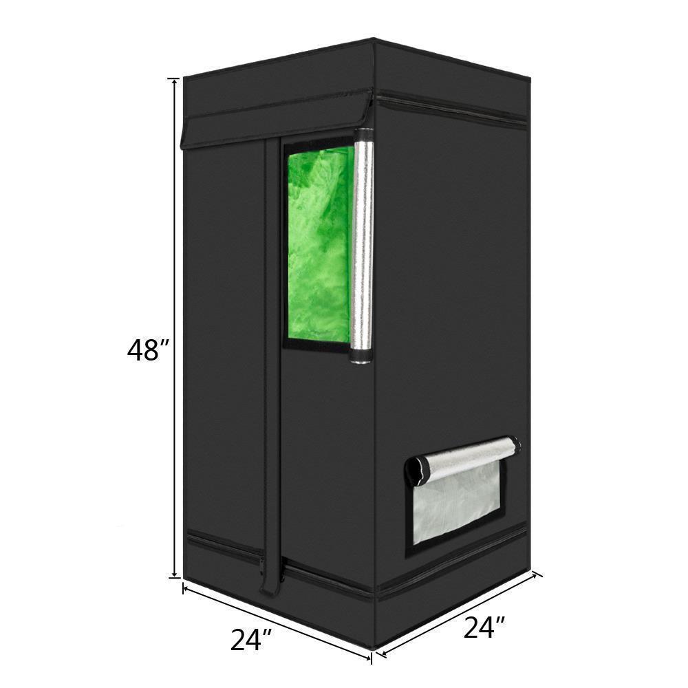 High-Reflective Plant Grow Tent Black Indoor Green Window
