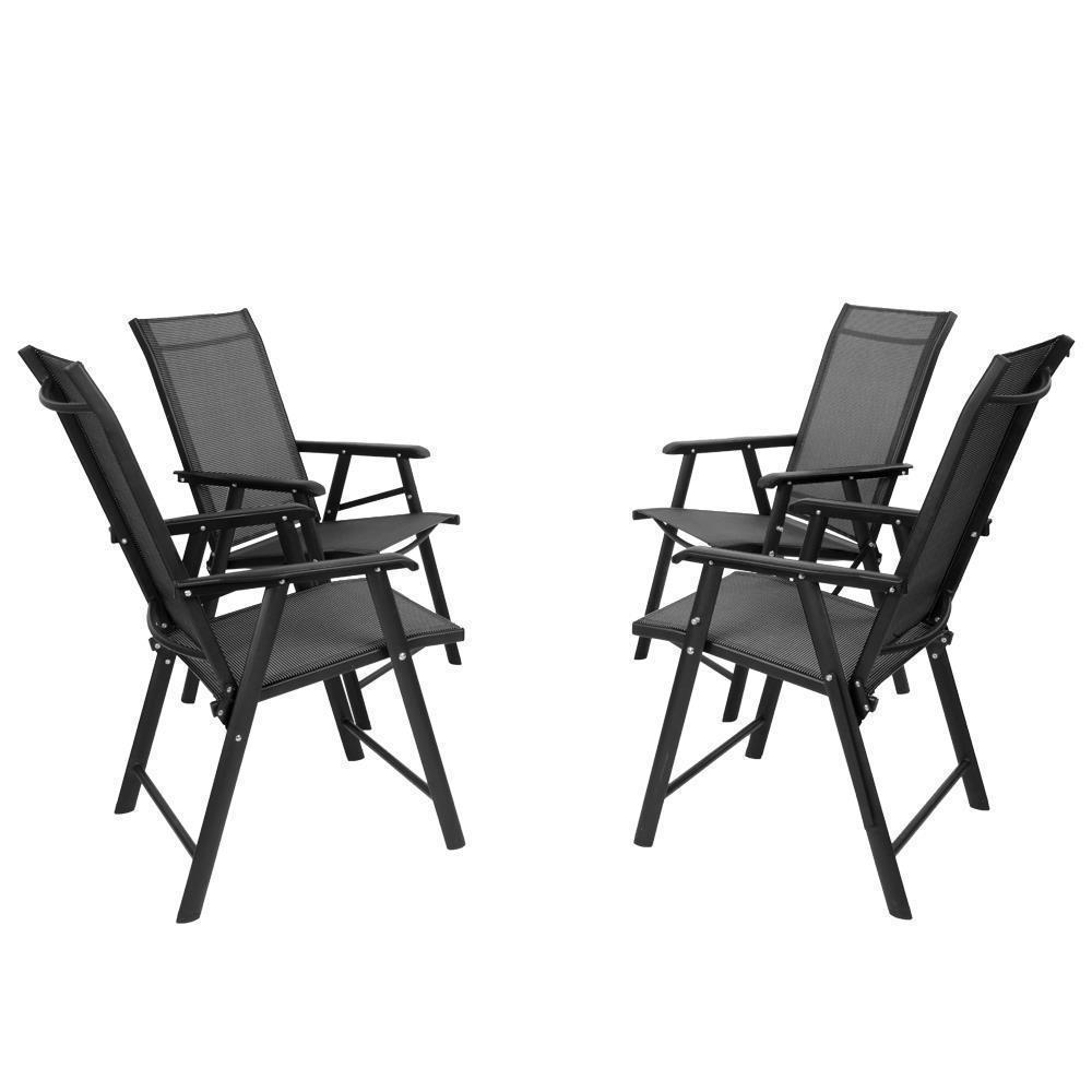 1/2/4 Pack Outdoor Folding Steel Sling Chair Portable Patio lounge Lawn Chair - Picture 31 of 31