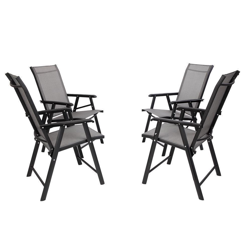 1/2/4 Pack Outdoor Folding Steel Sling Chair Portable Patio lounge Lawn Chair - Picture 11 of 31