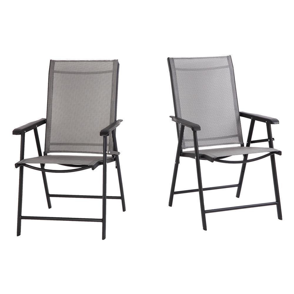 1/2/4 Pack Outdoor Folding Steel Sling Chair Portable Patio lounge Lawn Chair - Picture 8 of 31