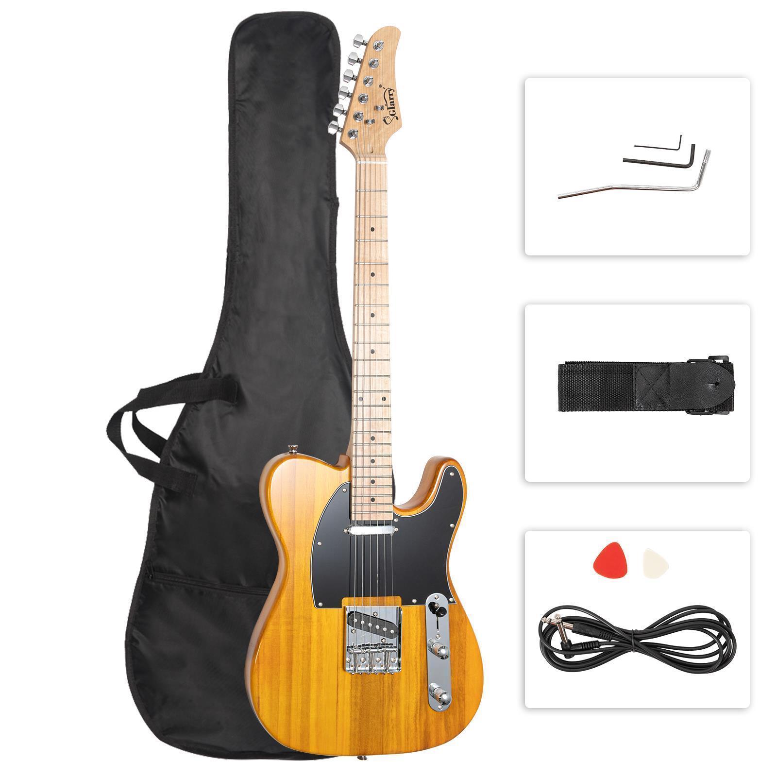 39" GTL Electric Guitar Solid Body Maple Fingerboard with Bag Halloween Beginner - Picture 16 of 22