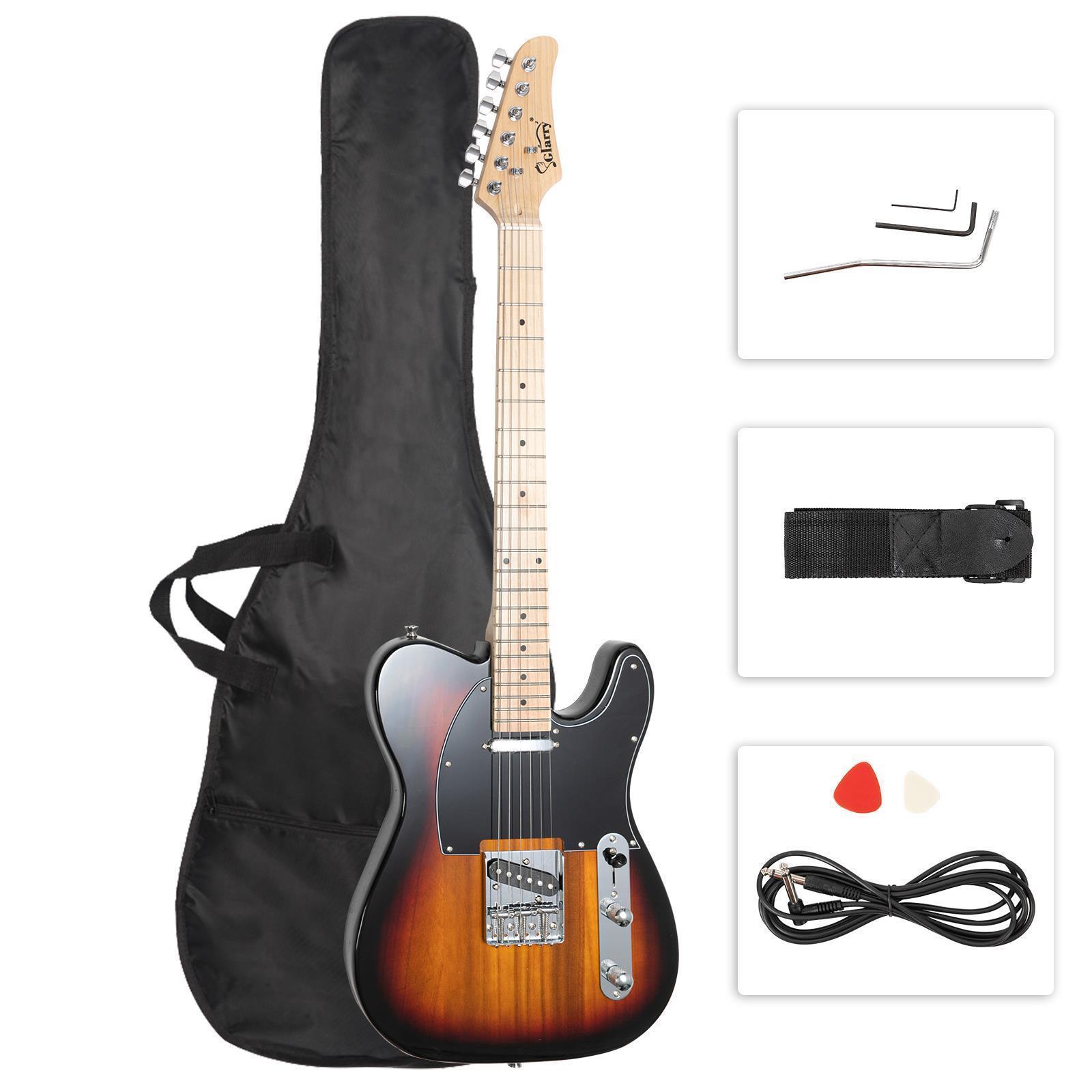 39" GTL Electric Guitar Solid Body Maple Fingerboard with Bag Halloween Beginner - Picture 9 of 22