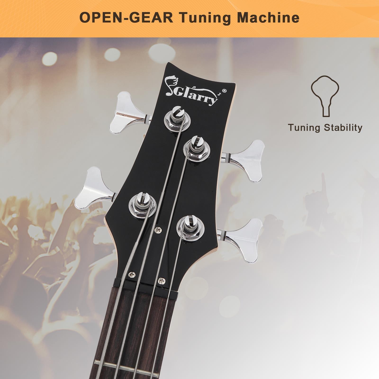 GLARRY 4 String Electric Bass Guitar Beginner Kit Christmas