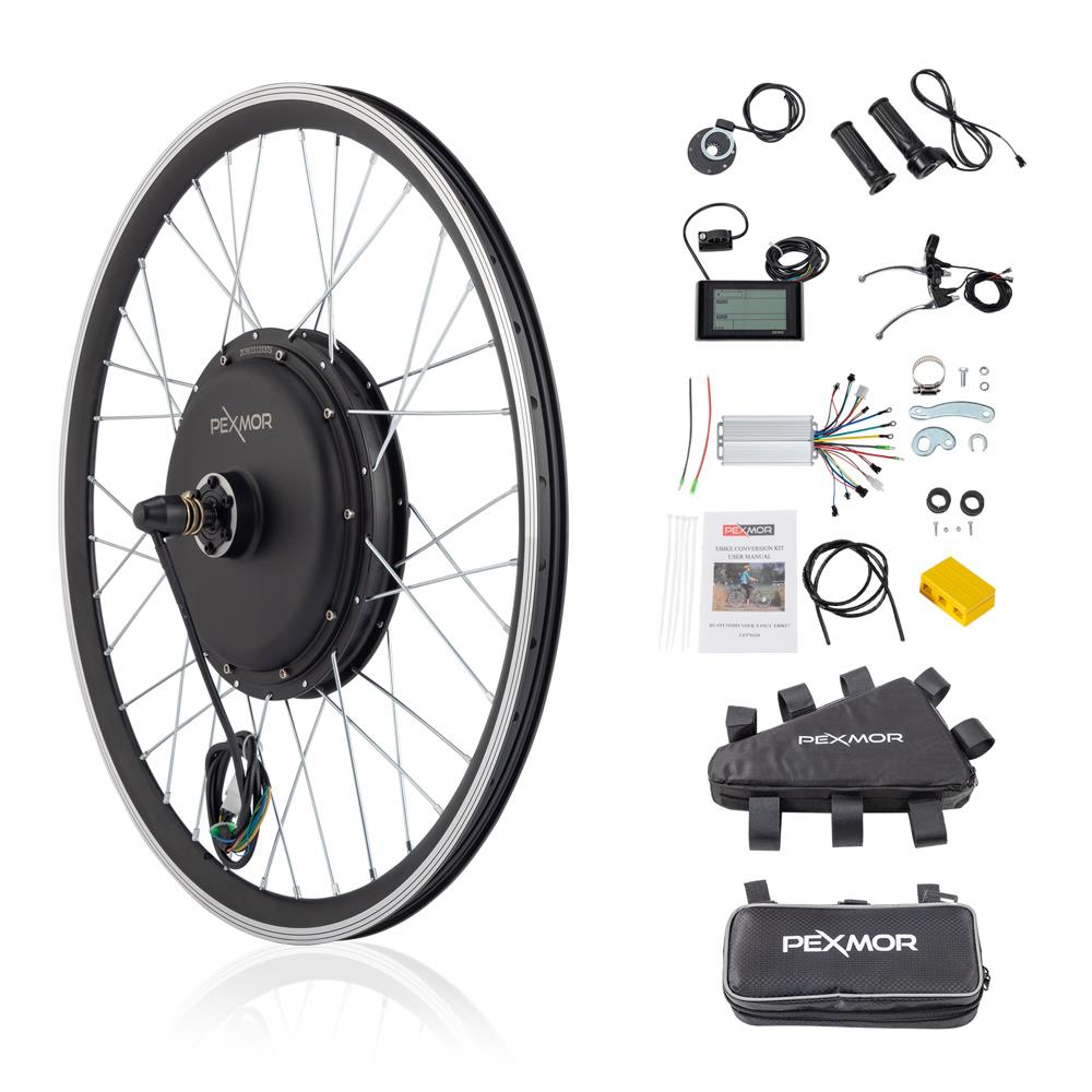 26" Electric Bike Bicycle Conversion Kit 48V 1200W Front/Rear Wheel E-Bike Motor - Picture 14 of 24