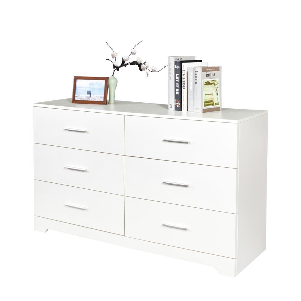 Double Dresser for Bedroom Storage Tower Clothes Organizer Chest of Drawers - Picture 3 of 10