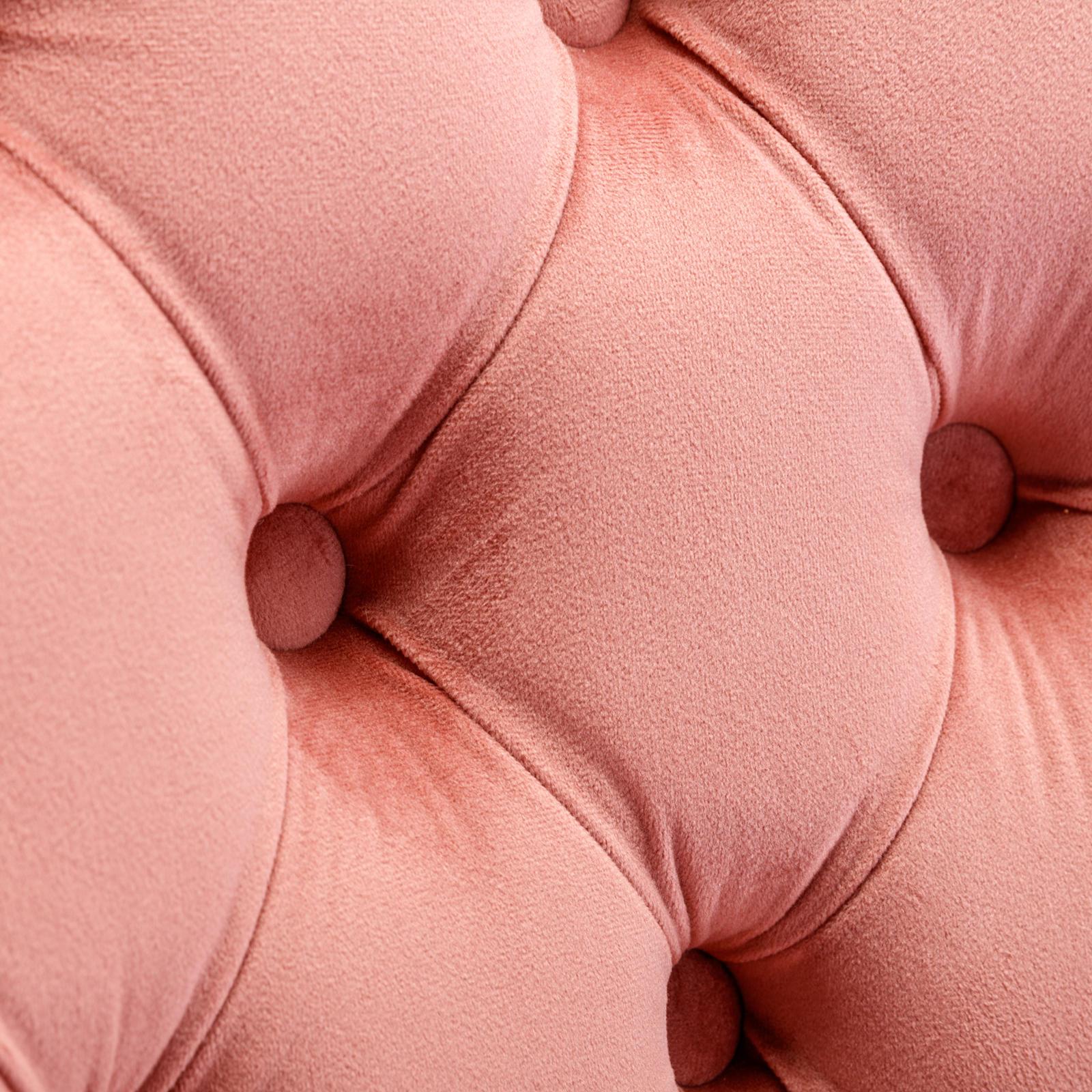 2-Pcs High-end Tufted Velvet Upholstered Dining Chair w/Wood Legs Nailhead Trim - Picture 32 of 35