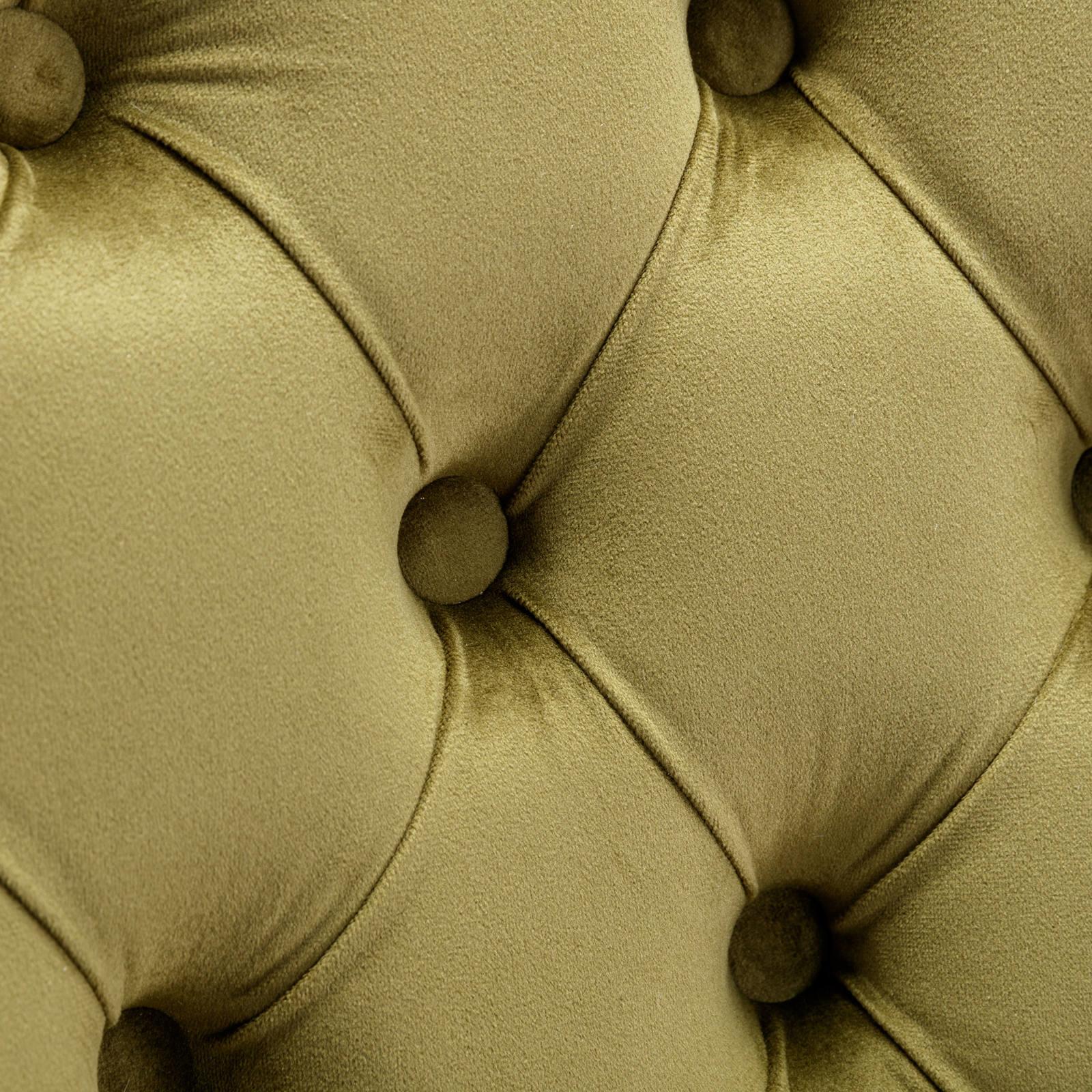 2-Pcs High-end Tufted Velvet Upholstered Dining Chair w/Wood Legs Nailhead Trim - Picture 25 of 35