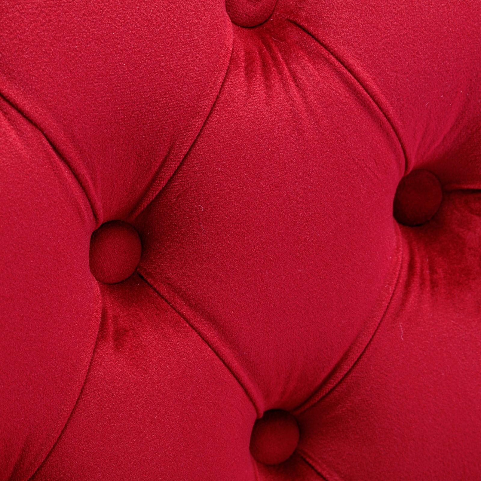 2-Pcs High-end Tufted Velvet Upholstered Dining Chair w/Wood Legs Nailhead Trim - Picture 16 of 35