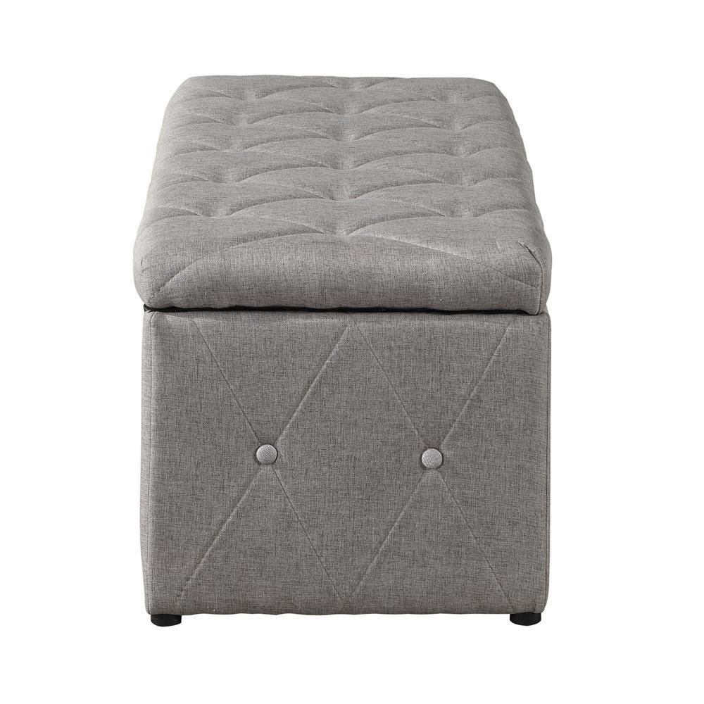 1 Piece Rectangular Storage Ottoman Short velvet with 2 Set Ottomans