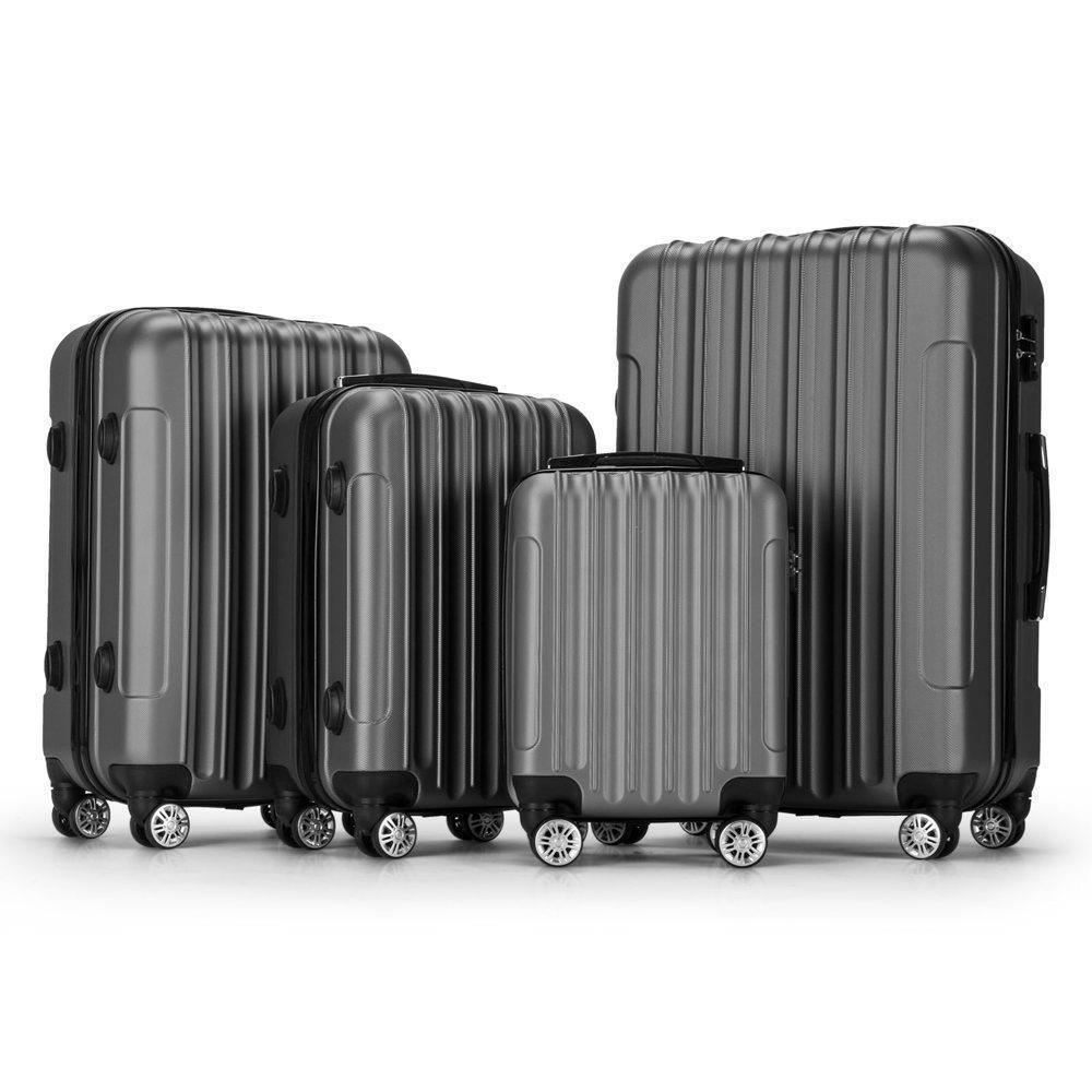 16 20 24 28' 4-in-1 Luggage Travel Organizer Bag ABS Trolley Suitcase TSA Lock