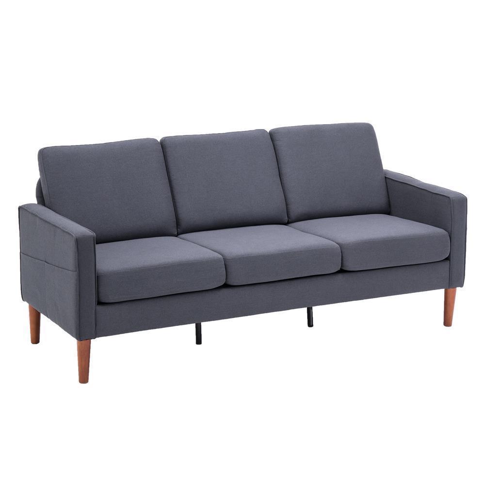 Upholstered Solid Wood Living Room