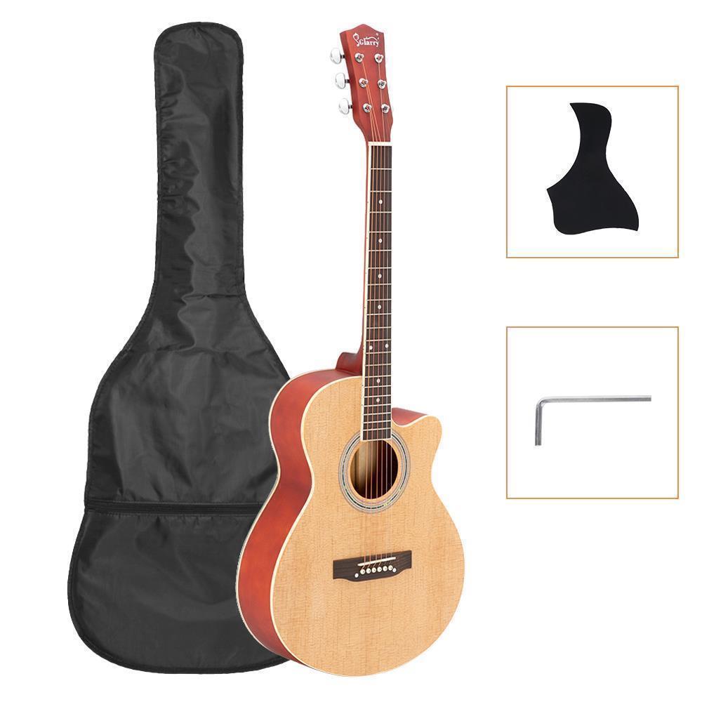 Glarry GT501 Practice Beginner 40 inch Spruce Front Cutaway Folk Guitar