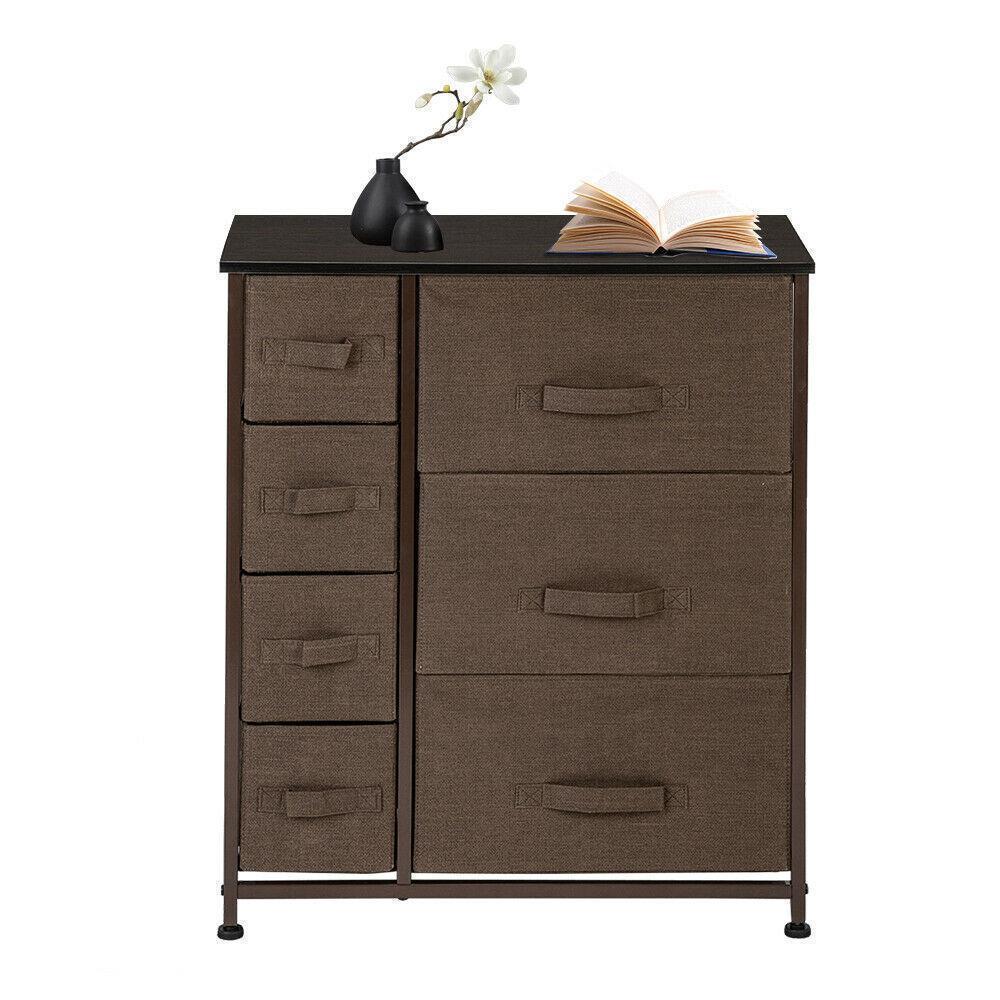 Drawers Dresser for Bedroom Cabinet Organizers Table Furniture with 7 Fabric Bin - Picture 16 of 16