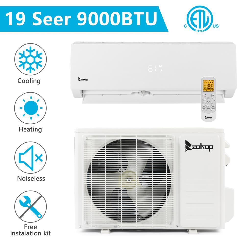 Zokop Smart 9000 - 18000 BTU Mini Split Air Conditioner Heat Systems 19 Seer New