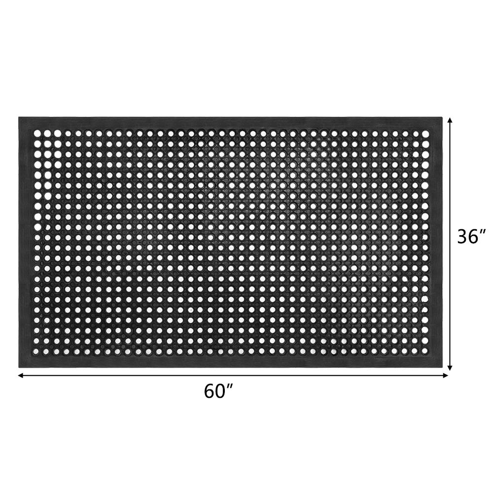 Heavy Duty Rubber Ring Matting Entrance Mats Workplace Garage Mat Anti-Slip Rugs