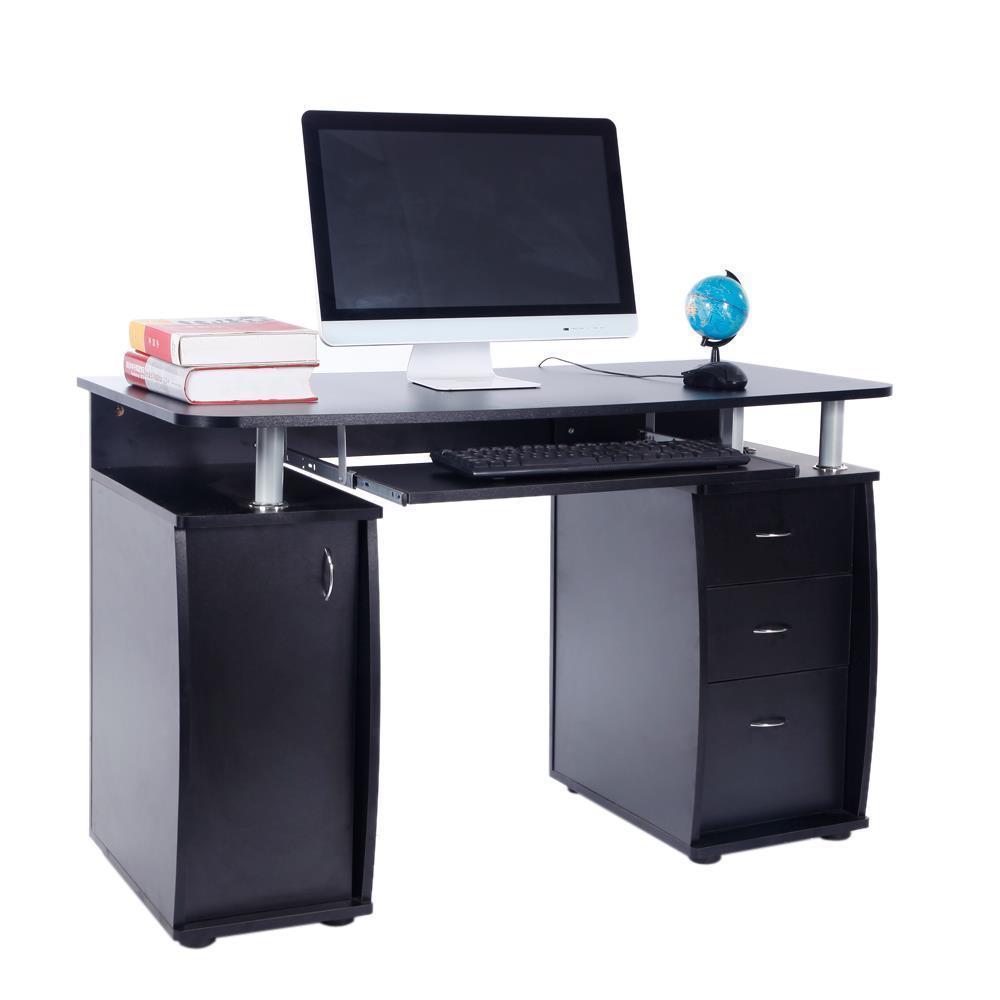 Computer Desk Study Writing Table Workstation Office PC Laptop Desktop w/ Drawer - Picture 7 of 8