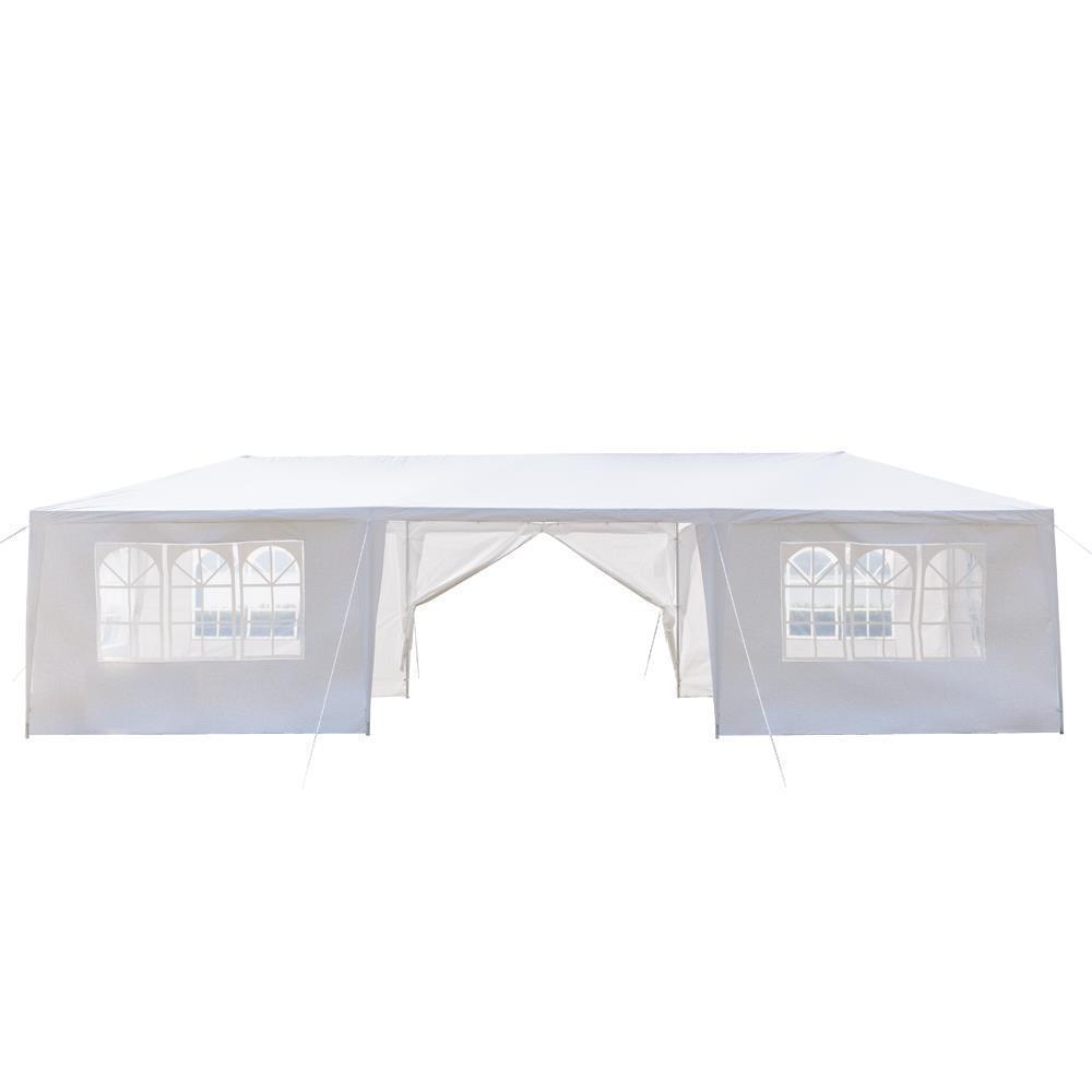 10'X10'/30' Canopy Outdoor Garden Gazebo Wedding Party Tent Pavilion With Wall - Picture 10 of 11