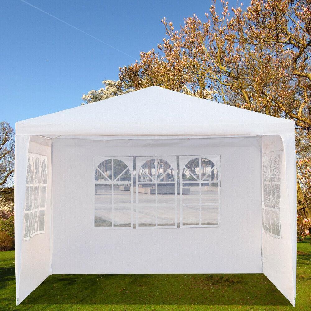 10'X10'/30' Canopy Outdoor Garden Gazebo Wedding Party Tent Pavilion With Wall - Picture 11 of 11