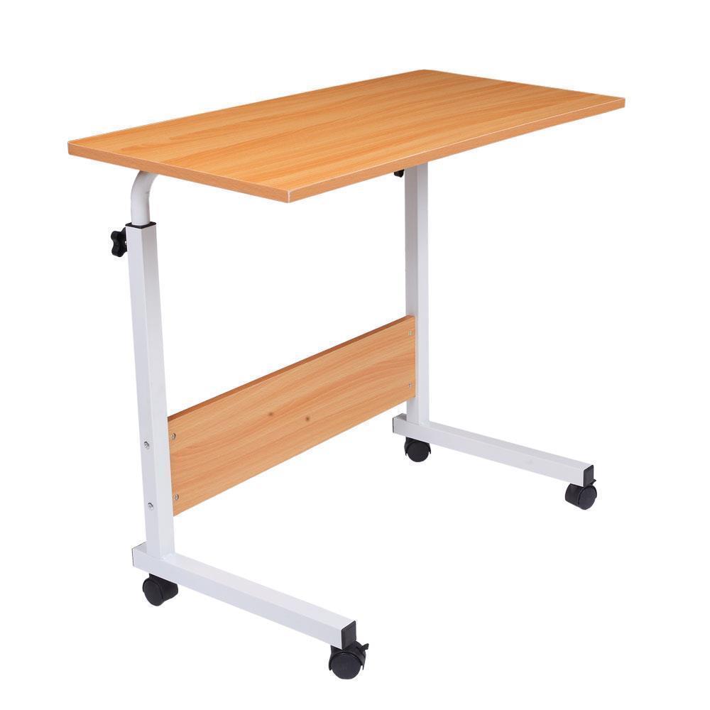 Adjustable Height Mobile PC Laptop Bed Table Portable Computer Stand Desks - Picture 11 of 12