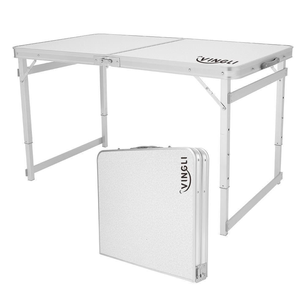 3'/ 4' / 6' Ft Aluminum Camping Folding Table Portable Office Camping Picnic BBQ - Picture 11 of 11