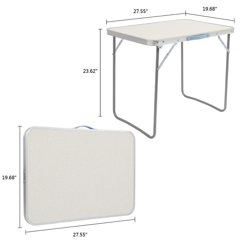 3'/ 4' / 6' Ft Aluminum Camping Folding Table Portable Office Camping Picnic BBQ - Picture 10 of 11