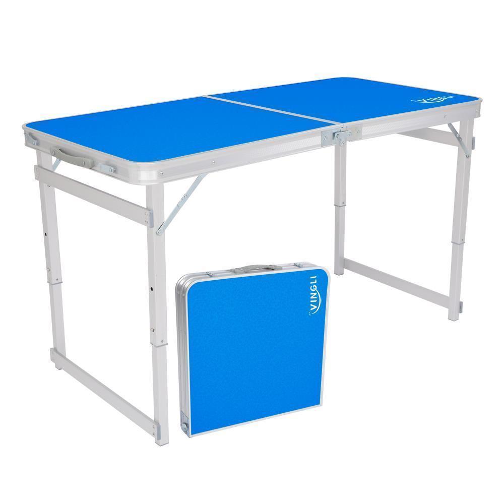 3'/ 4' / 6' Ft Aluminum Camping Folding Table Portable Office Camping Picnic BBQ - Picture 9 of 11