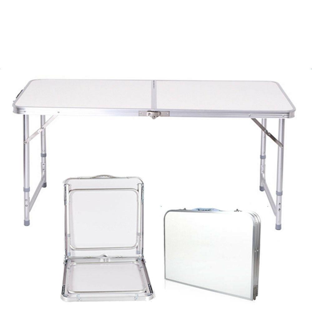 3'/ 4' / 6' Ft Aluminum Camping Folding Table Portable Office Camping Picnic BBQ - Picture 7 of 11
