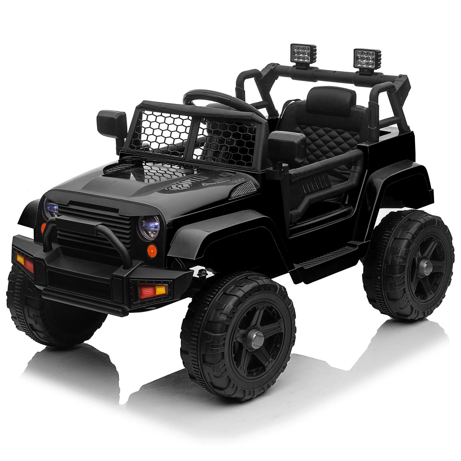 Electronic 12V Kids Ride On Car Jeep Truck Toys Gift Light Music Remote Colors