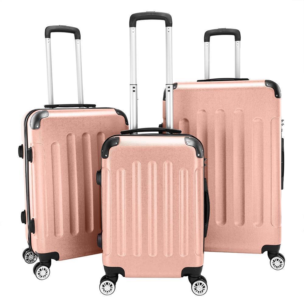 Set Bag Trolley Suitcase Lock 8 Colors