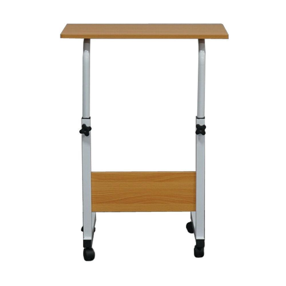 Rolling Small Spaces Computer Desk Corner Laptop Work Desk Office Laptop Table - Picture 11 of 12