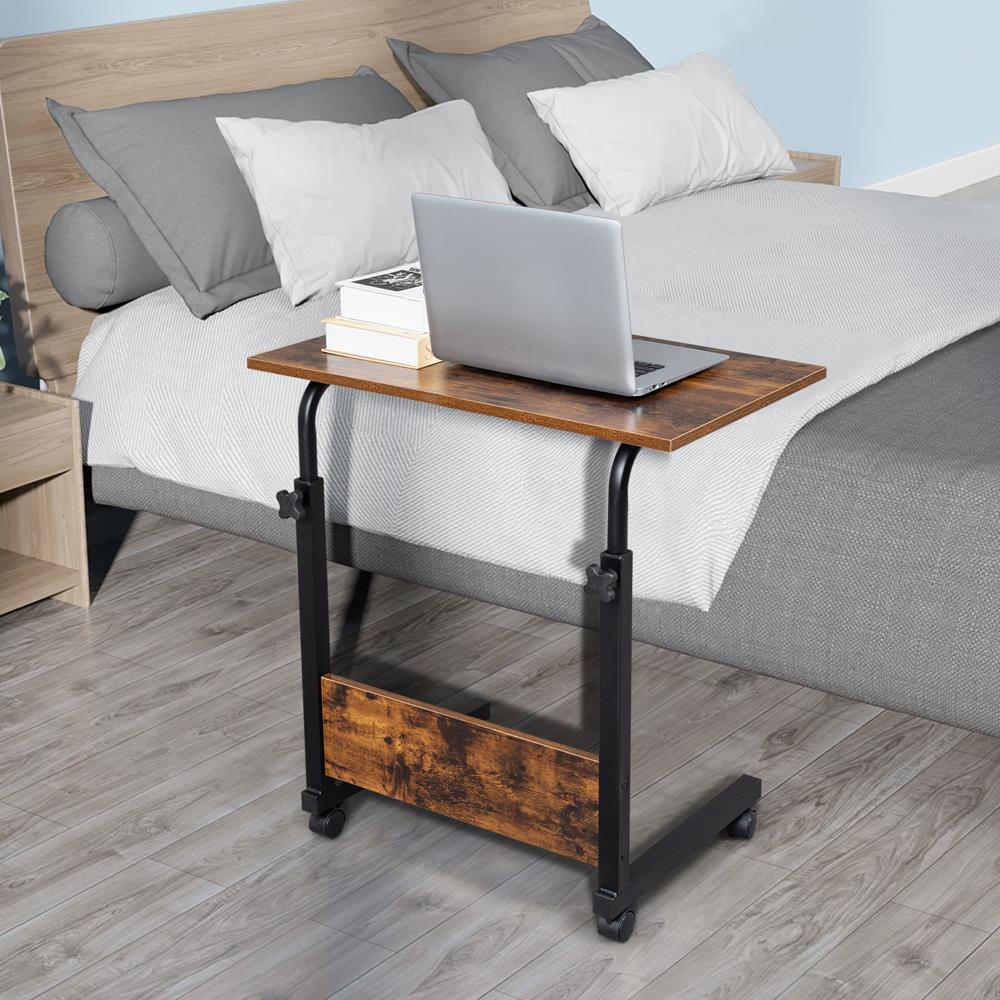 Portable/Rolling Desk Adjustable Laptop Notebook Rolling Table Overbed Stand - Picture 9 of 12