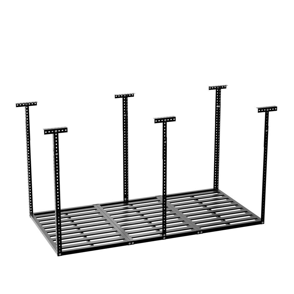 3x 6/8FT HEAVY DUTY Steel Overhead Garage Adjustable Ceiling Storage Rack 750lbs