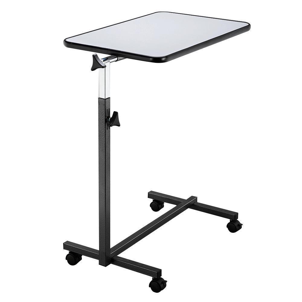 Overbed Rolling Table Over Bed Laptop Food Tray Hospital Desk With Tilting Top - Picture 12 of 12