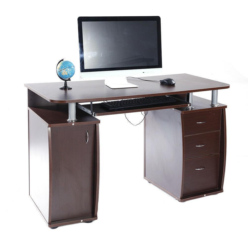 Computer Desk PC Laptop Table w/Drawer Home Office Study Workstation 3 Colors - Picture 11 of 12