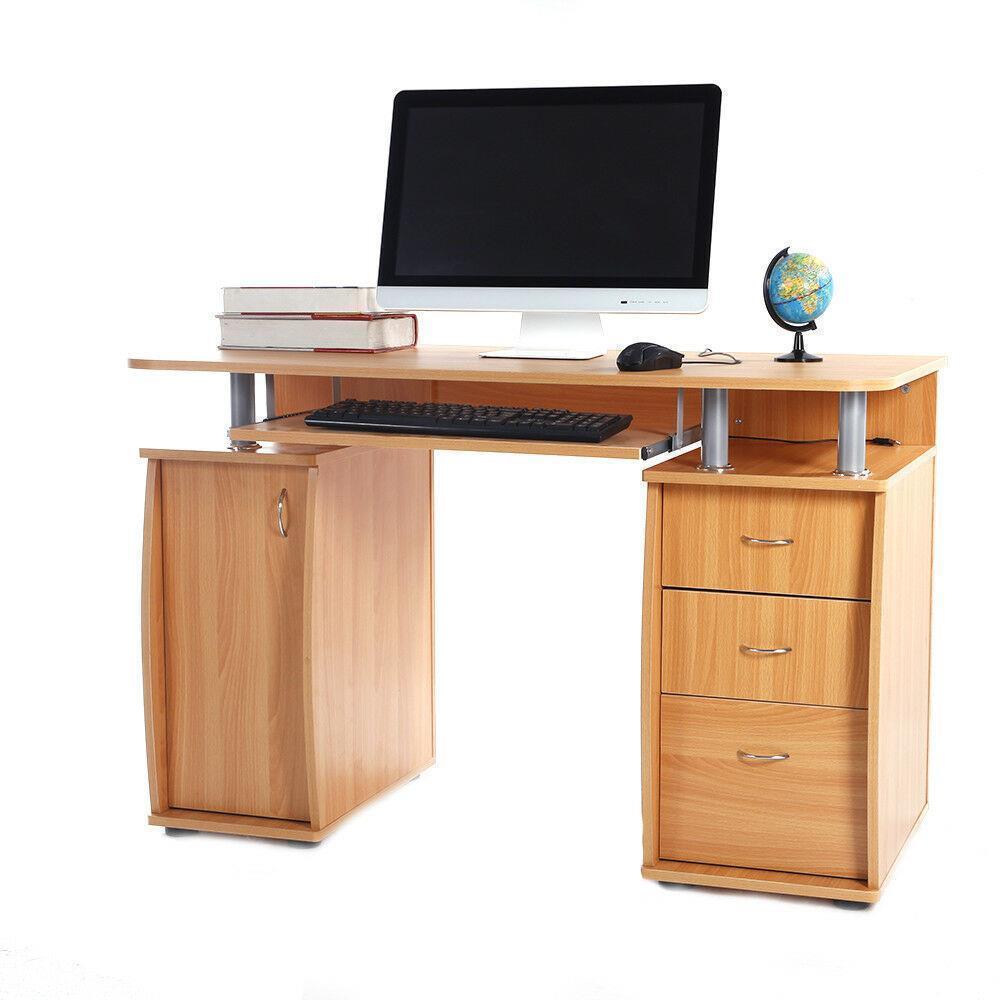 Computer Desk PC Laptop Table w/Drawer Home Office Study Workstation 3 Colors - Picture 10 of 12