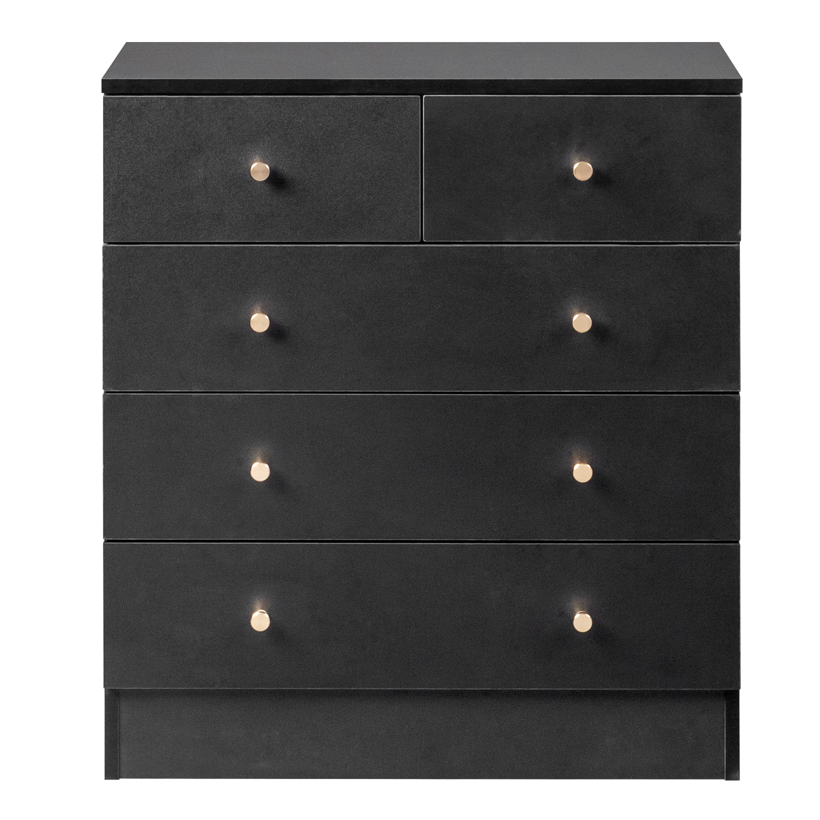 Wooden 5 Drawer Dresser Storage Tower Organizer Unit for Bedroom Closet Entryway